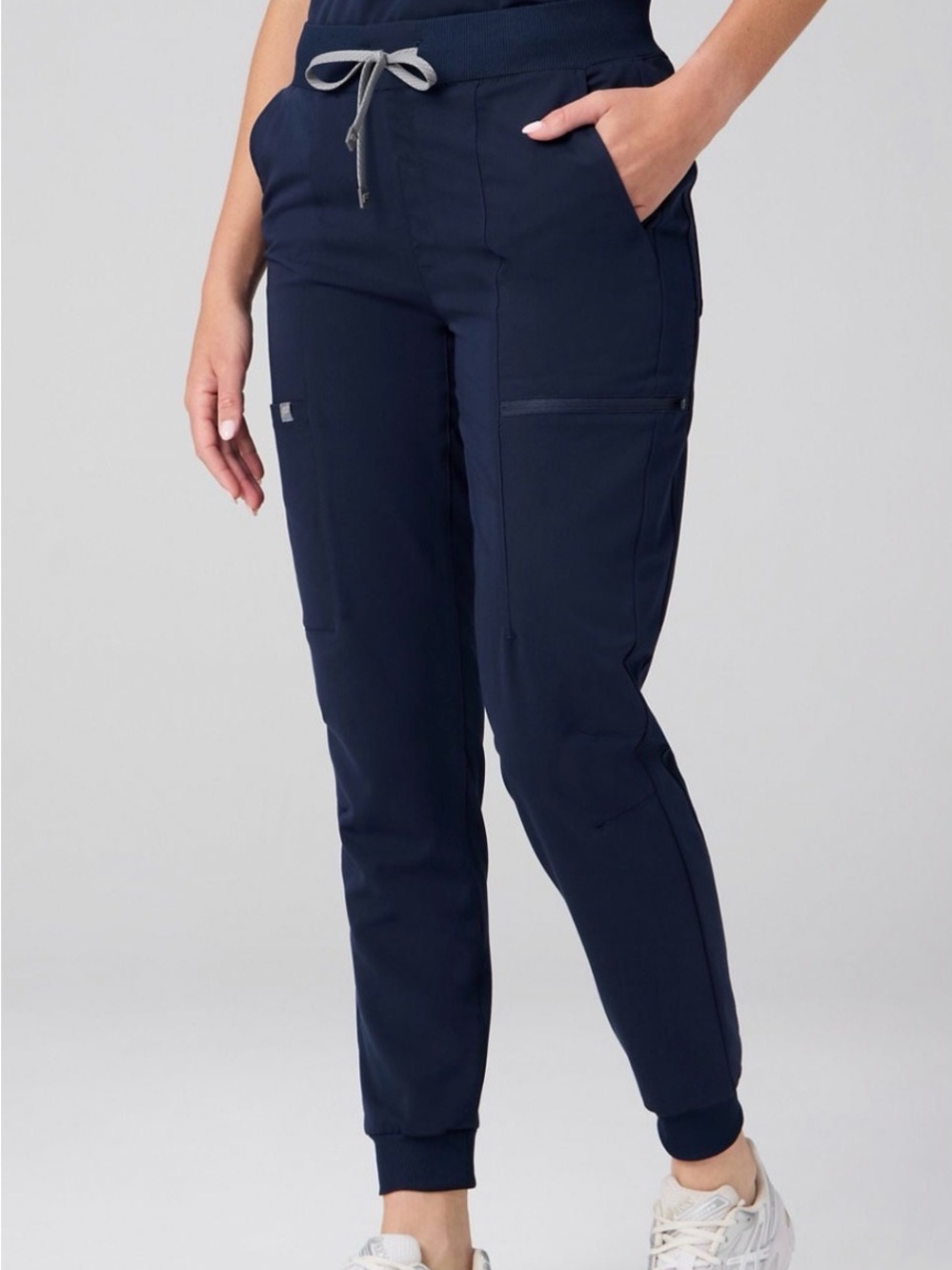 Fabletics Navy Drawstring Cargo Jogger